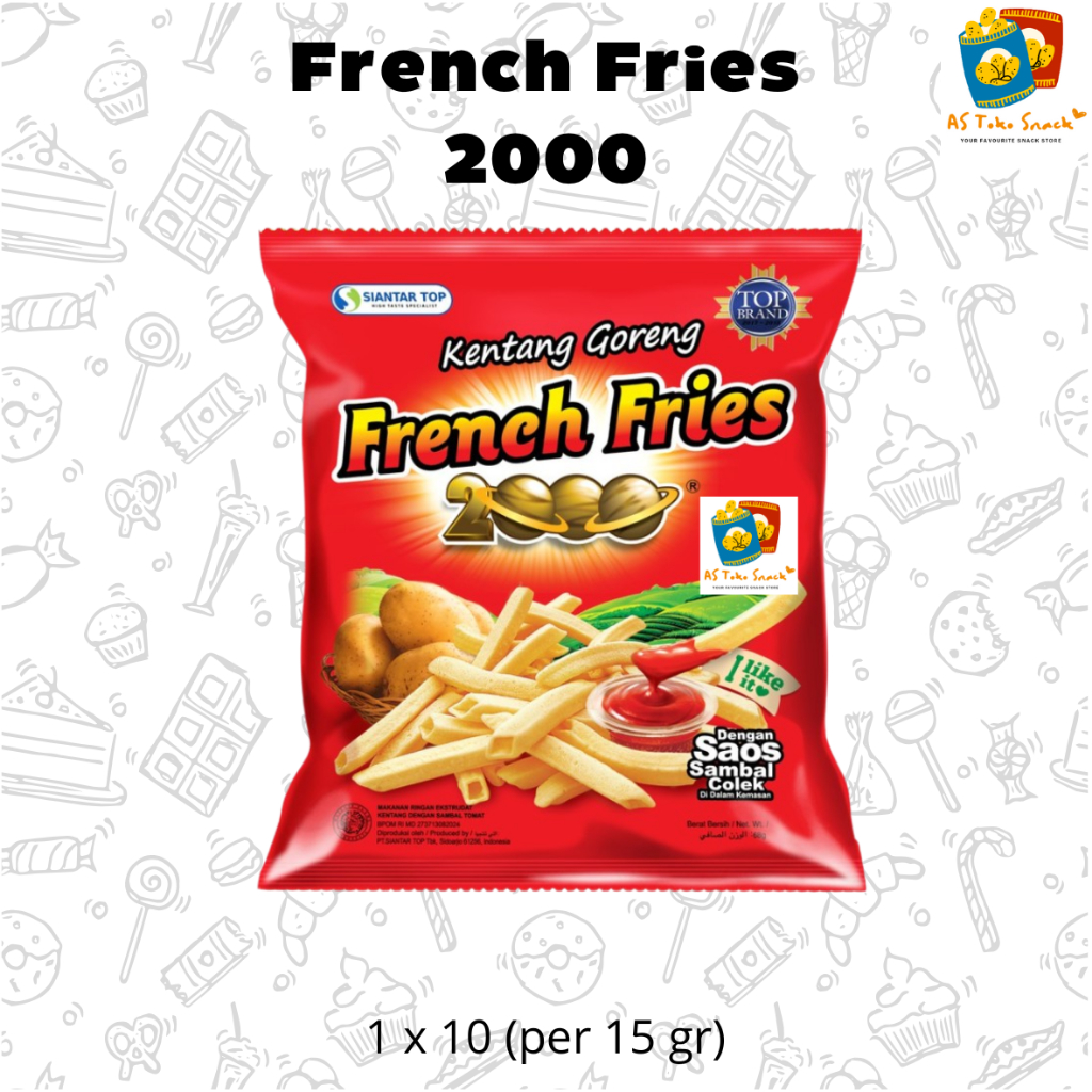 

French Fries FF 2000 (1 Pak isi 10) Snack Kentang