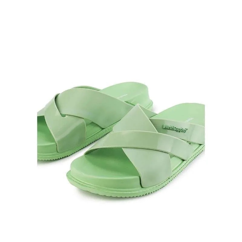 HUSH PUPPIES - Peyton SlipOn Sandals - GREEN