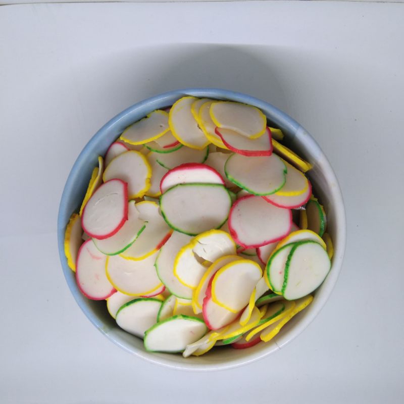 

kerupuk bawang warna atau krupuk seblak mentah
