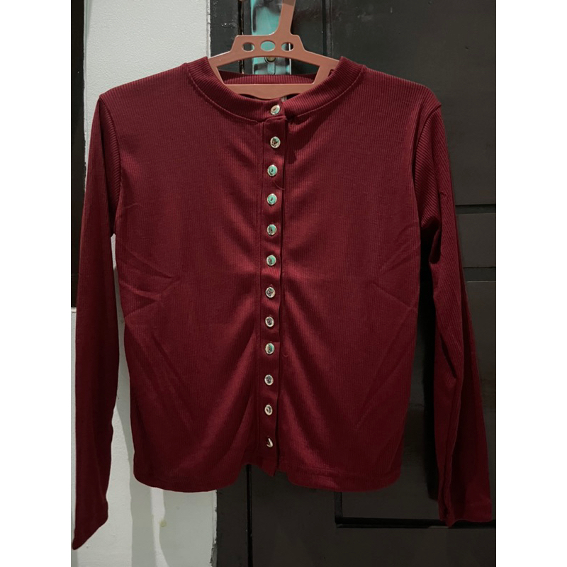 Cardigan Maroon