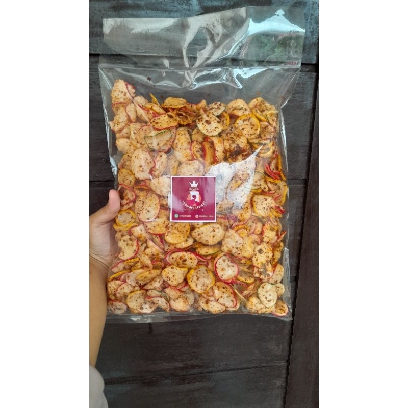 

kerupuk seblak pedas 500gr