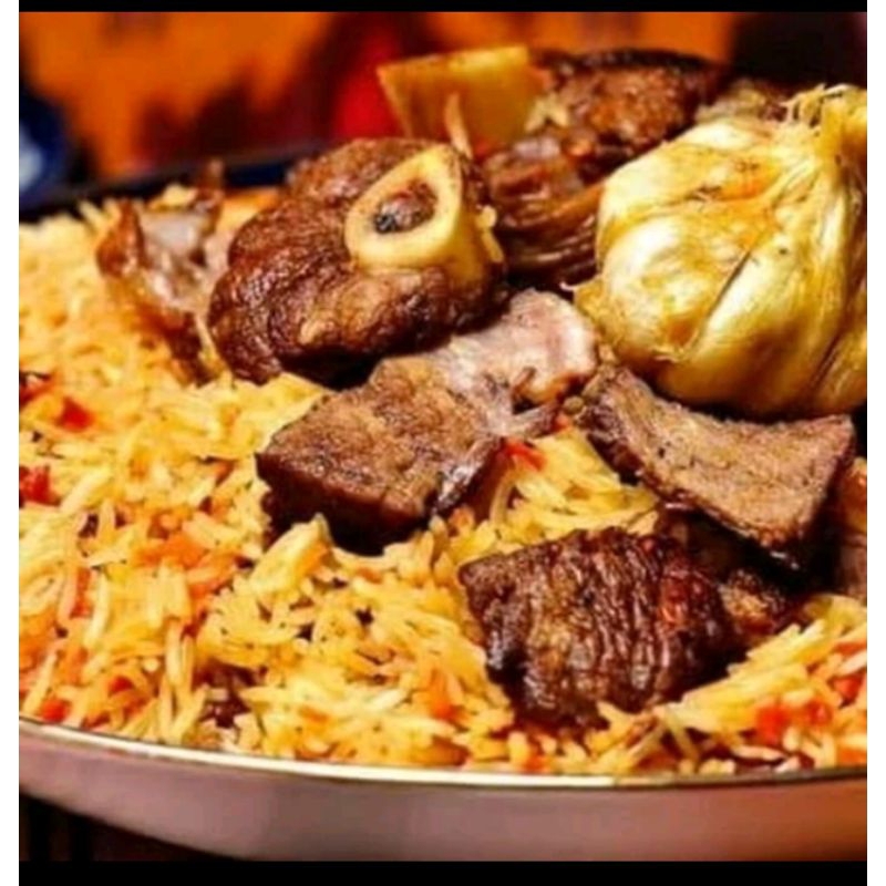 

Beras basmati 1kg + Bumbu Nasi Bukhari + rempah