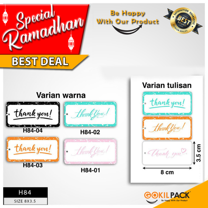 

Hangtag-Hangtag Murah-Hangtag Thank You-Hangtag Terima Kasih-H84