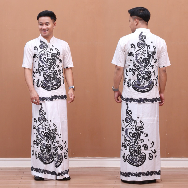 SETELAN BAJU KOKO SARUNG|SARUNG BATIK | KEMEJA KOKO SARUNG PRIA| SARUNG KOKO GUNUNGAN