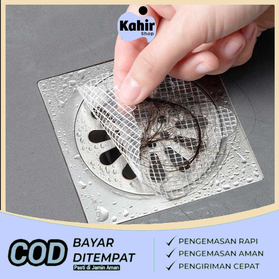 10 PCS Stiker Saringan Pelindung Lubang Pembuangan Air Kamar Mandi Wastafel Cuci Piring