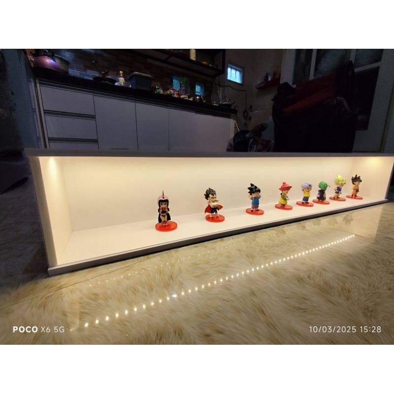 RAK FUNKO POP  MAINAN MOBIL DIECAST LAMPU LED TUTUP AKRILIK