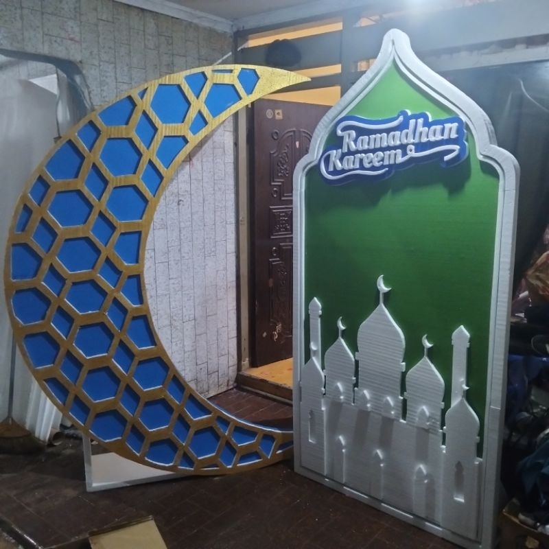 Backdrop lebaran. backdrop Idhul Fitri . backdrop Styrofoam