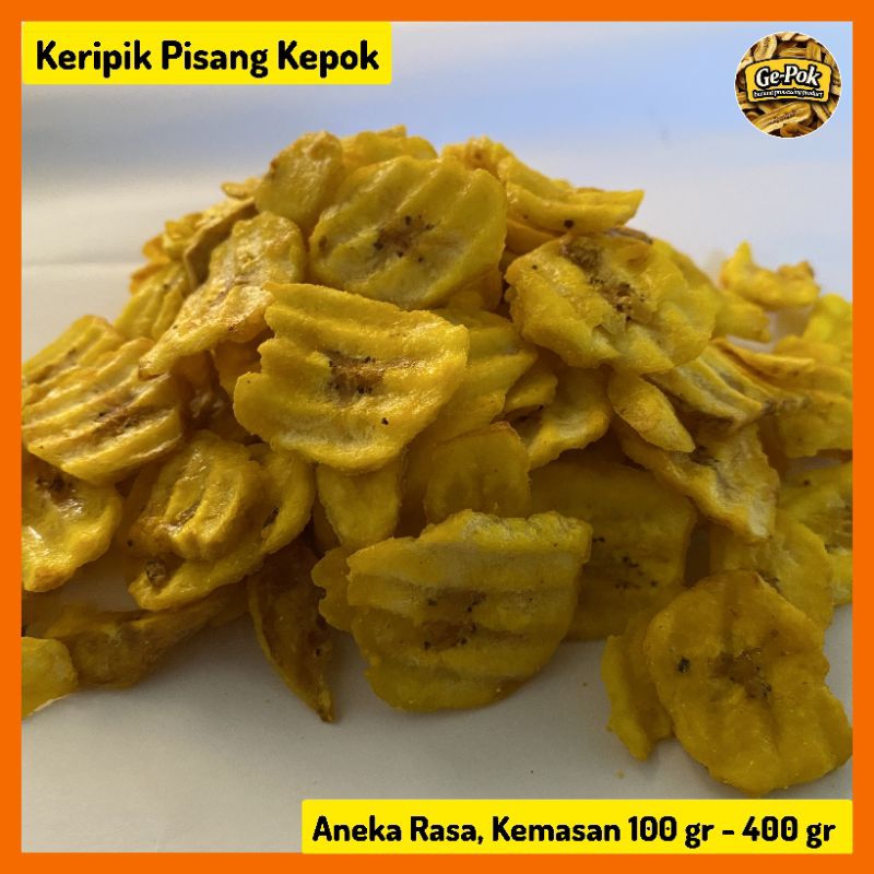 

Keripik Pisang Kepok Aneka Rasa Snack Buah Pisang Camilan Sehat