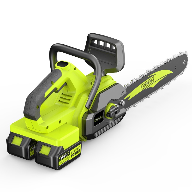 ZPER 1400W 16 Inch Gergaji Mesin Chainsaw 3500r/min Pemotong Kayu Cordless Listrik Lithium