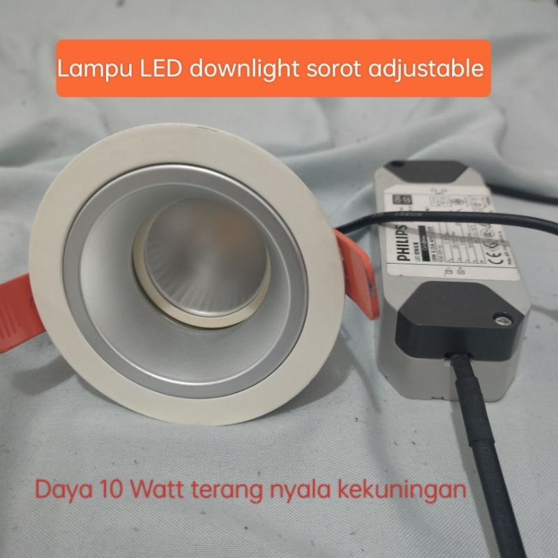 Lampu LED downlight adjustable cuci gudang