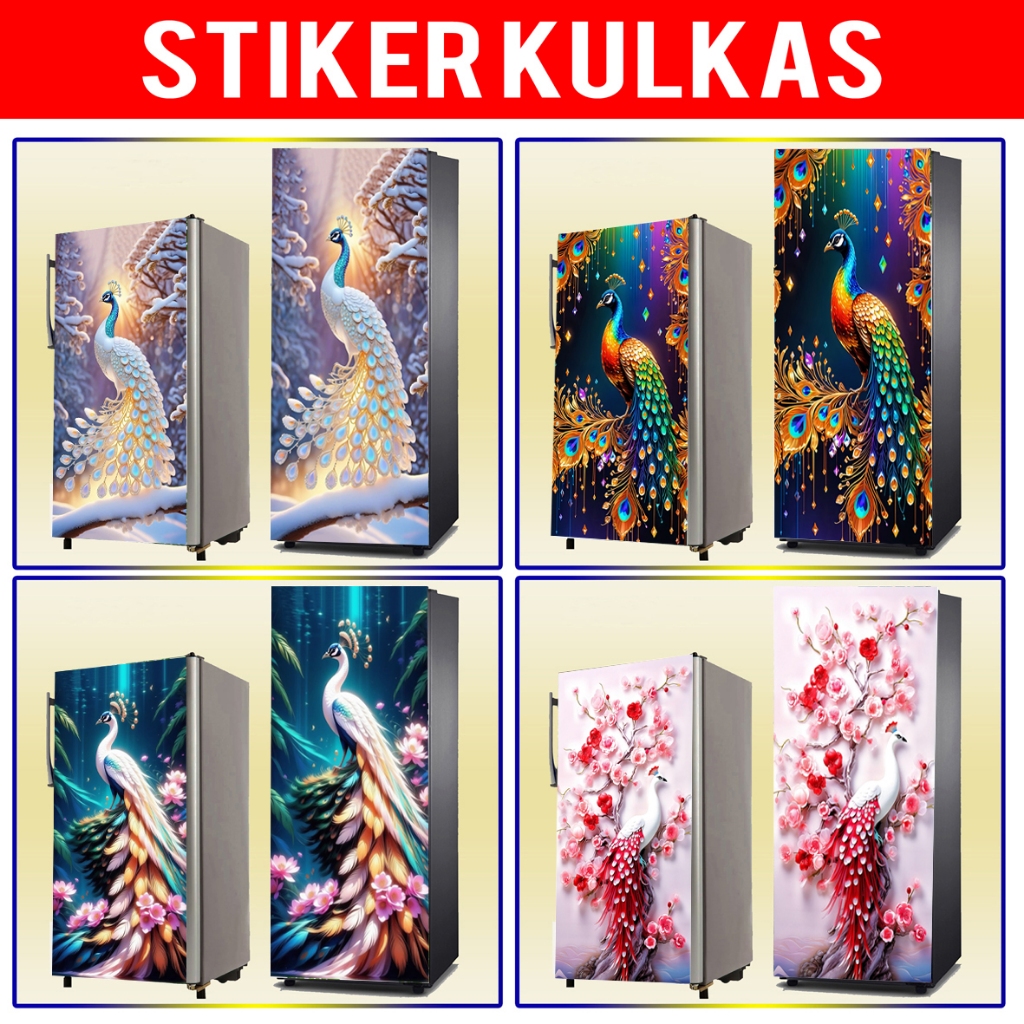 STIKER KULKAS 1PINTU, STIKER KULKAS 2PINTU