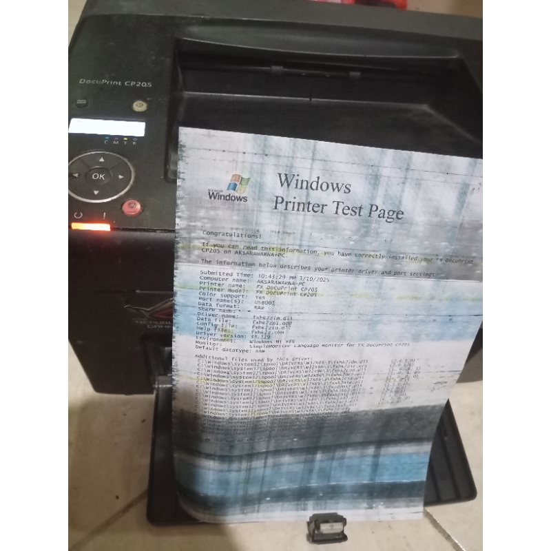 Printer Laser Docuprint cp205 service required