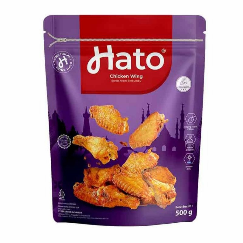 

Hato Spicy Wing 500gr / Sayap Ayam Berbumbu