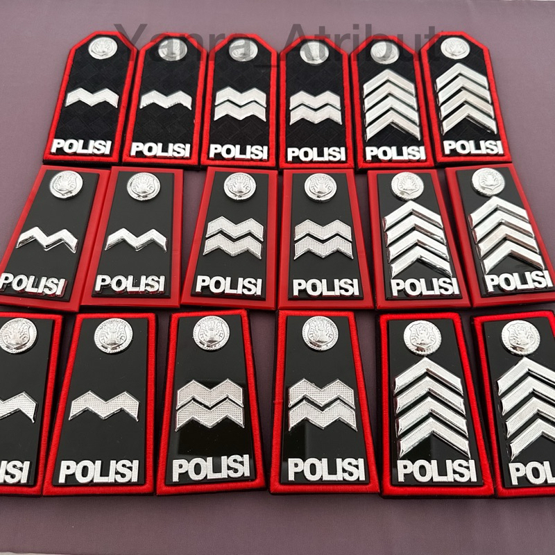 Pangkat Polisi Bintara Merah Bripka / Aipda / Aiptu Pdh Merah / Pdu Merah Polri Premium