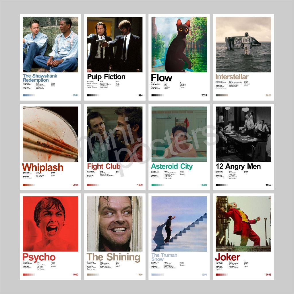 Custom Poster Film Explanation/ Poster Film Minimalist/ Walldecor Aesthetic