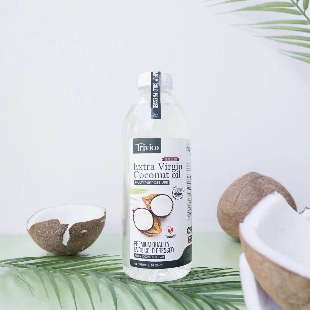 

TRIVICO EXTRA VIRGIN COCONUT OIL 100% ASLI (GRATIS ONGKIR) Extra Virgin Coconut Oil 100ml 250ml 500ml 1000ml/Virgin Coconut Oil Sangat baik untuk kesehatan dan kecantikan kulit dan rambut/Vco Halal&Bpom/Vco Bisa Buat Diminum