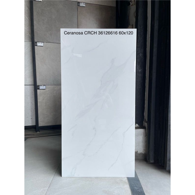 granite lantai/dinding 60x120 motif carara marble ceranosa glazedpolish