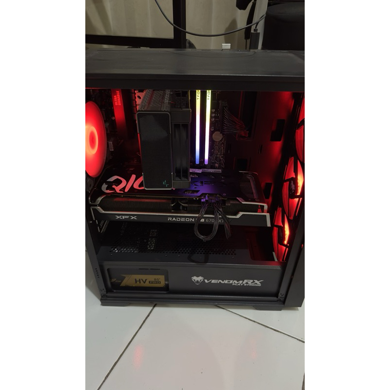 PC Gaming Ryzen 5 5600G RX 6700XT Rakitan Mid End Design Editing Siap Pakai