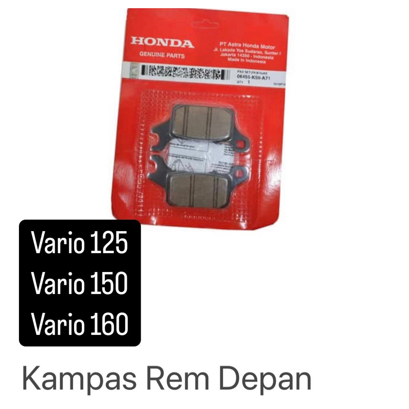 kampas depan vario 150 dispad vario 150