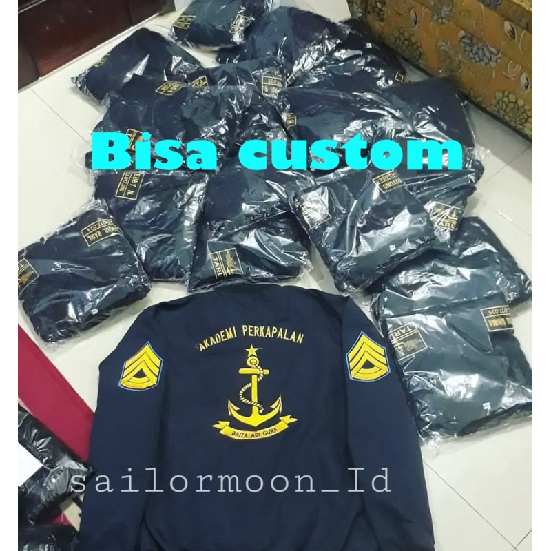 JAKET TARUNA PELAYARAN JAKET CUSTOM JAKET CUSTOM BORDIR JAKET JANGKAR JAKET PELAUT JAKET PELAUT JAKE