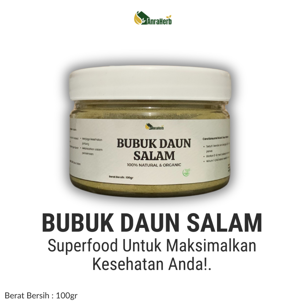 

Bubuk Daun Salam 100gr Original By AnraHerb