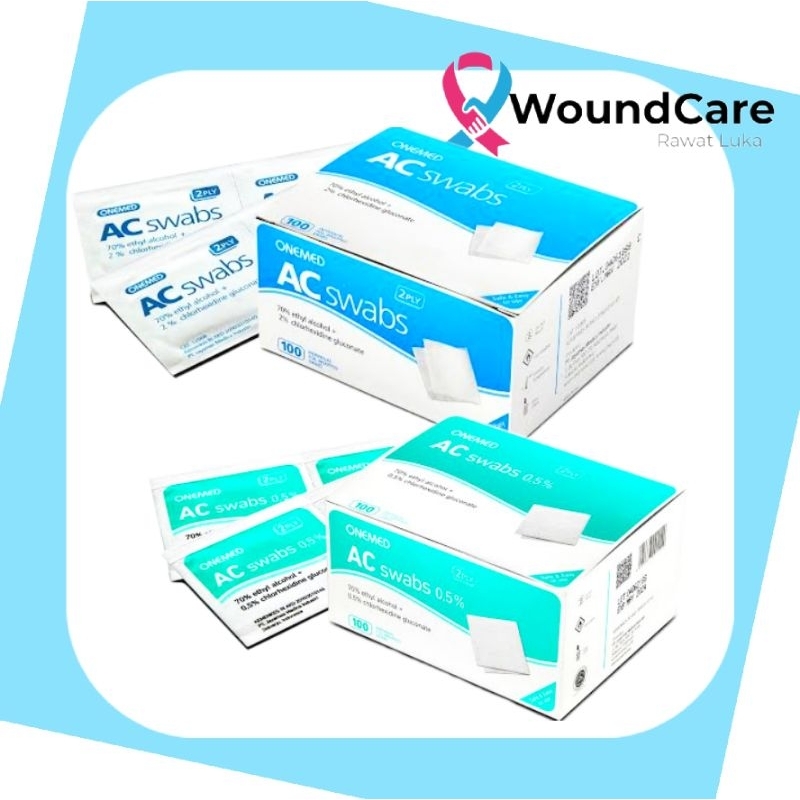 AC Swab Alkohol Swabs Onemed Isi 100 Pcs / Box