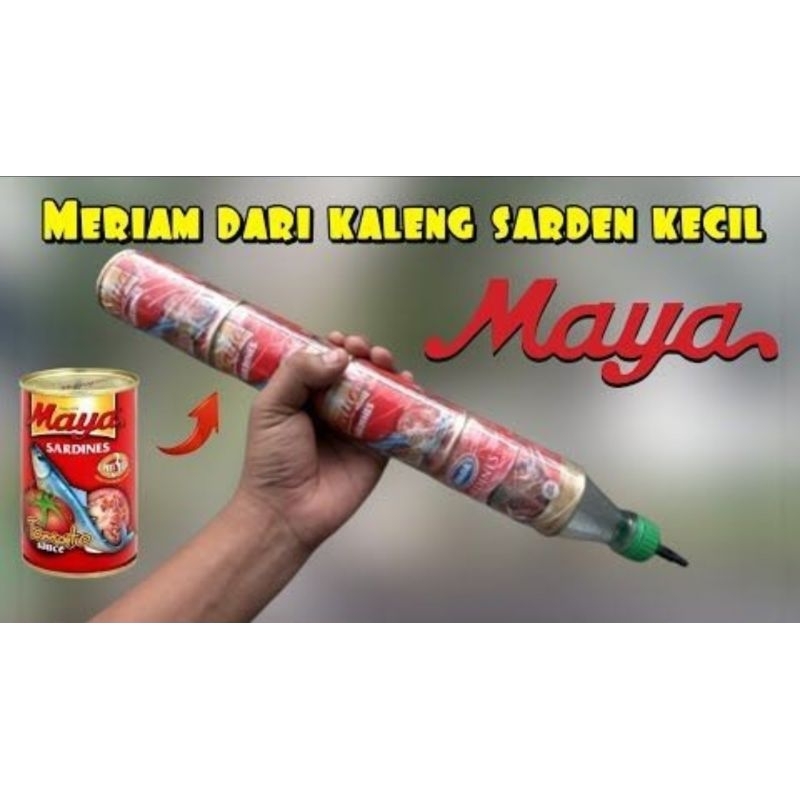 

Meriam dari kaleng sarden kecil, tapi suara joss