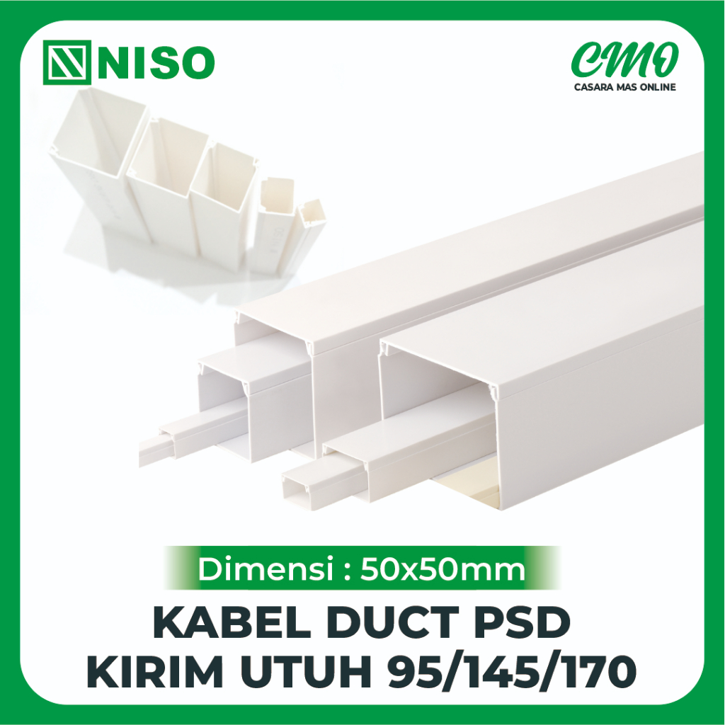 Kabel duct PSD NISO 50x50 mm  kabel duct tray pelindung kabel