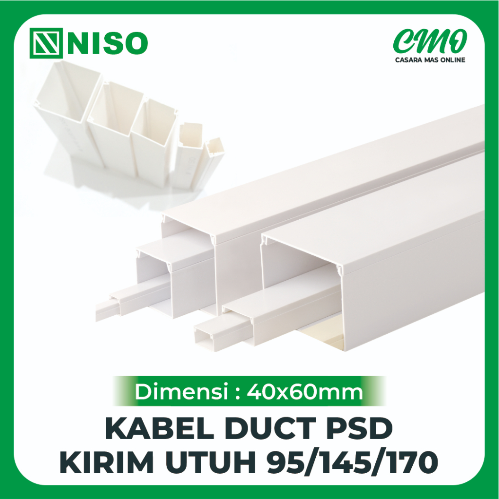 Kabel duct PSD NISO 40x60 mm  kabel duct tray pelindung kabel