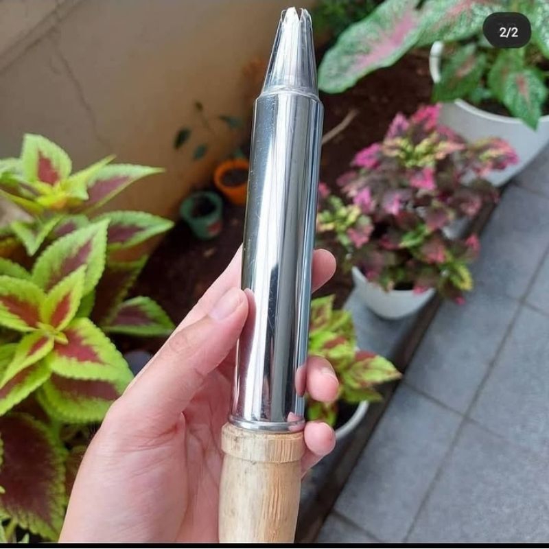 spuit dahlia / cetakan kue semprit mawar dorongan kayu / spuit cetakan kue semprit bunga mawar /spui