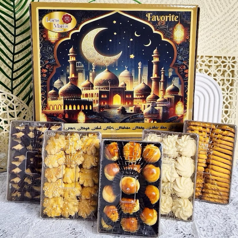 

Laris Favorite - Paket kue isi 5 - Hampers bingkisan Lebaran