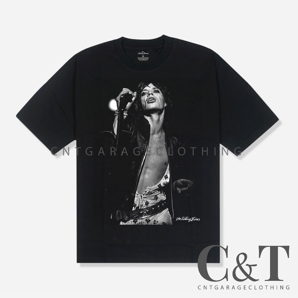 KAOS MICK JAGGER RO**LLING*ST*NES | RS 074 | TSHIRT TSHIRTS DISTRO VINTAGE | KAOS MUSIK | CNTGARAGEC