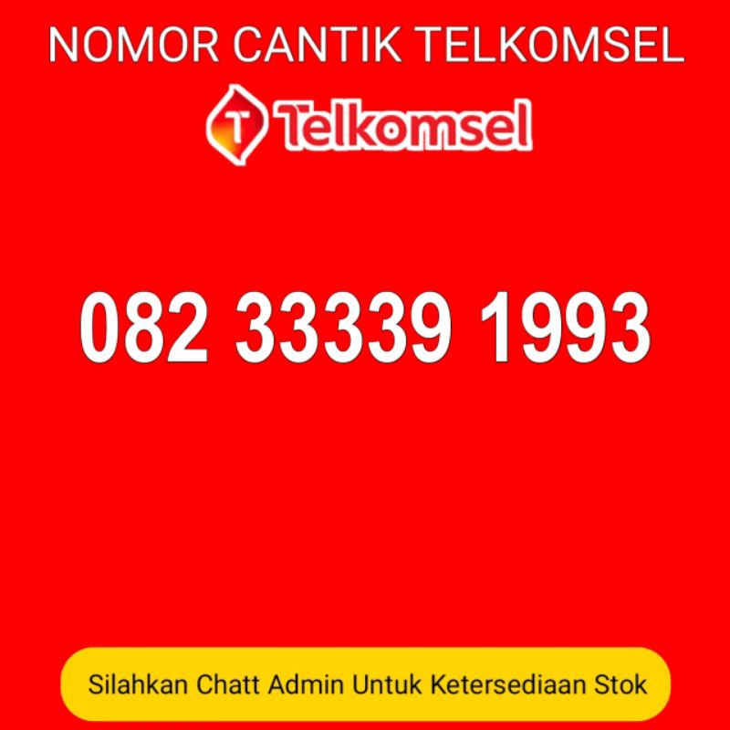 nomor cantik Telkomsel tahun lahir 1993