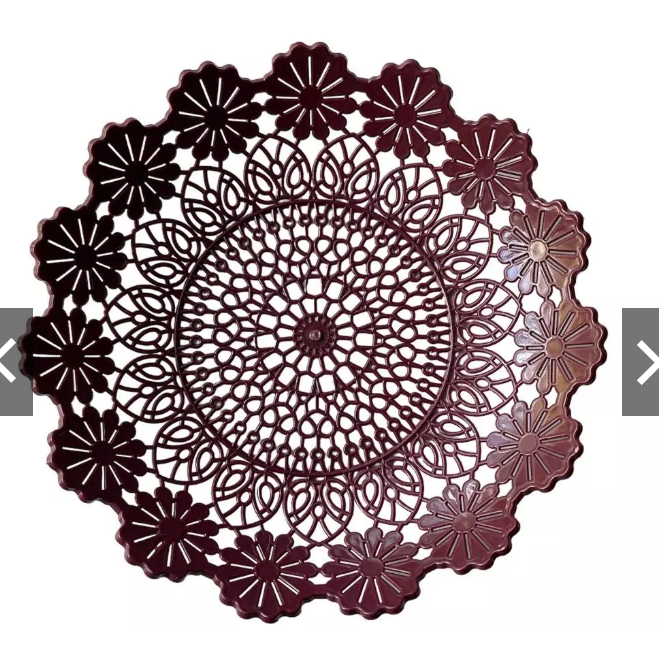 INGKE PLASTIK PIRING ROTAN ANYAMAN PLASTIK PIRING ROTAN PLASTIK ISI 12 pcs