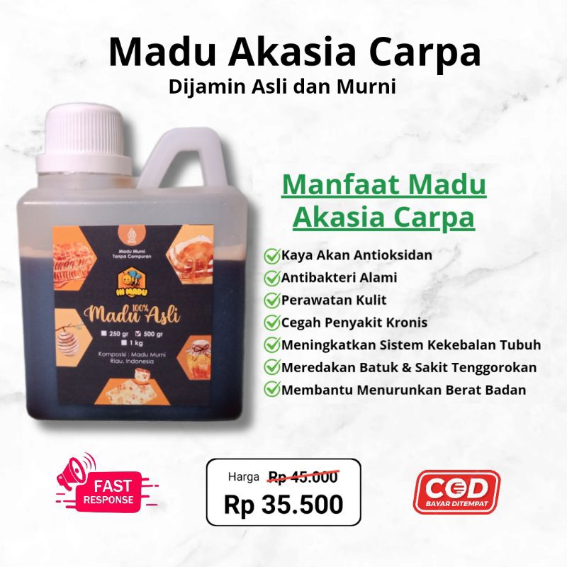 

Madu Hutan Akasia Carpa Riau 500 Gram