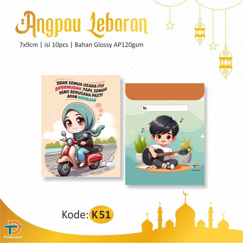 

ISI 10 PCS KODE K51 AMPLOP ANGPAU ANGPAO LEBARAN