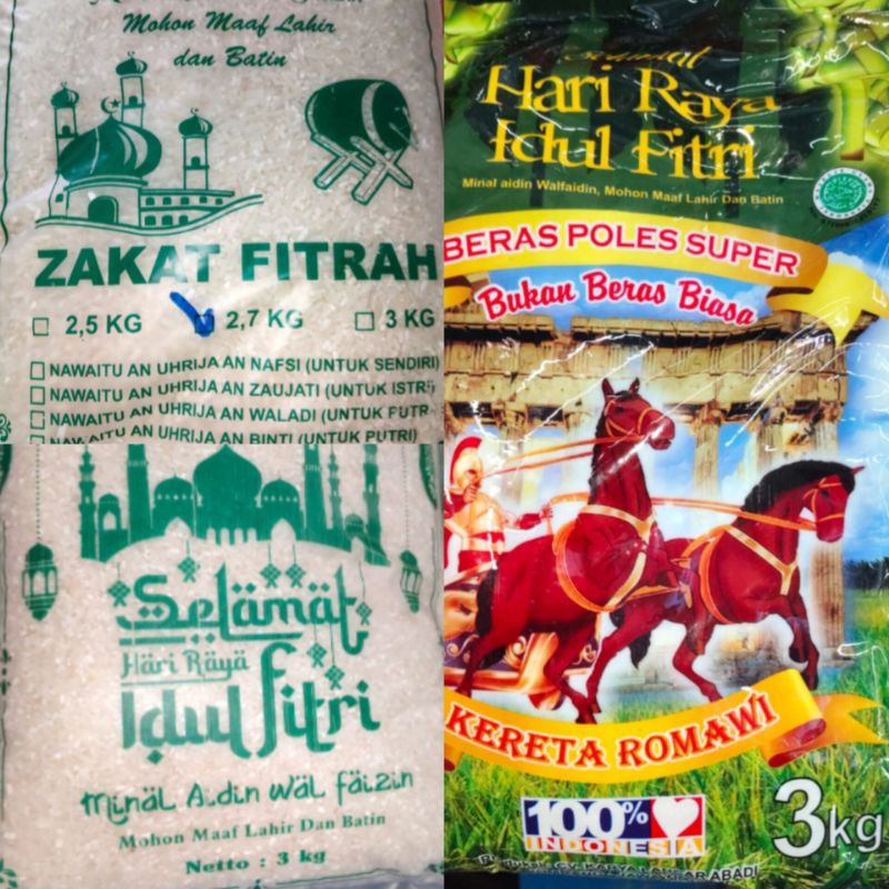 

Beras zakat terdiri beberapa berat & varian