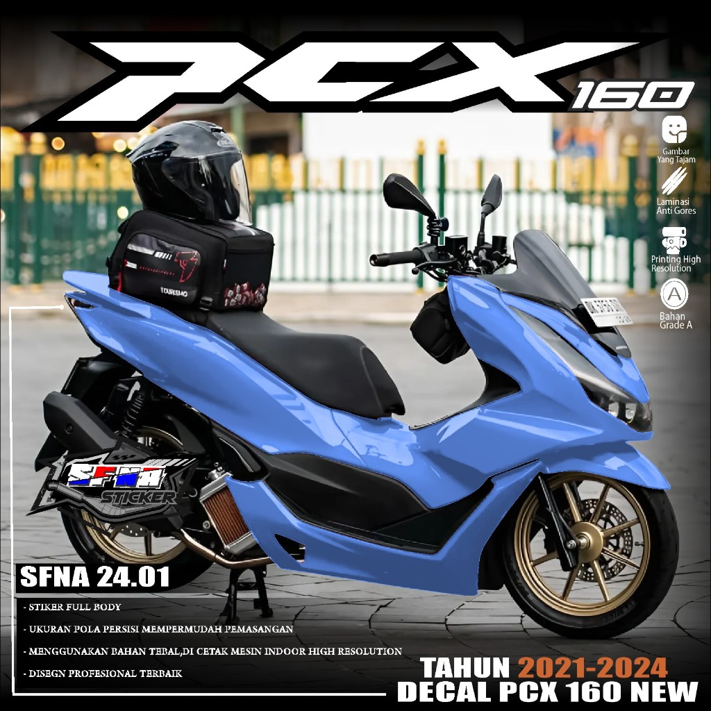 (COD)Decal Sticker PCX 160 2022 2023 Full body - Sticker Aksesoris Variasi Motor PCX 160 TERBARU Des