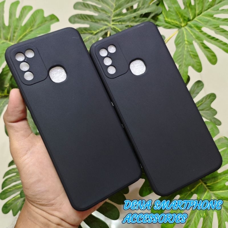 Soft Case Infinix Hot 10S Infinix Hot 10 Play Macaron Black Matte