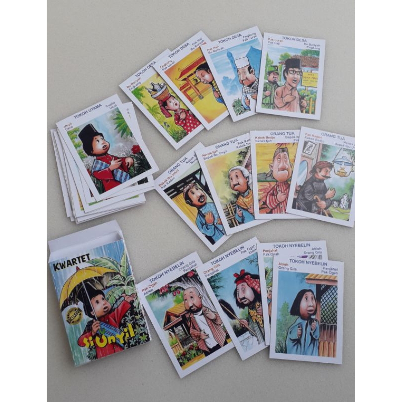 Mainan kartu kwartet Si Unyil