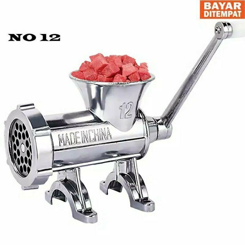 Gilingan Daging Manual Stainless Anti Karat Multi Use Ukuran 12 Vippo Bisa Buat bumbu kacang dll