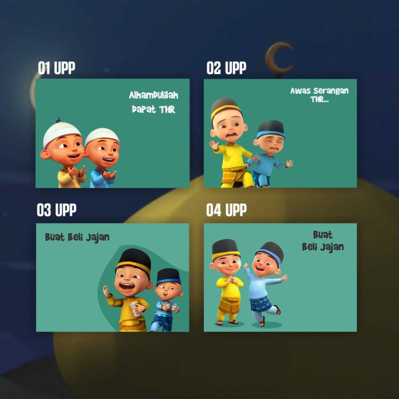 

Amplop Kartu THR / THR Card / Kartu Amplop / Lebaran Idul Fitri / Kartu Amplop Lucu / Angpau Upin Ipin