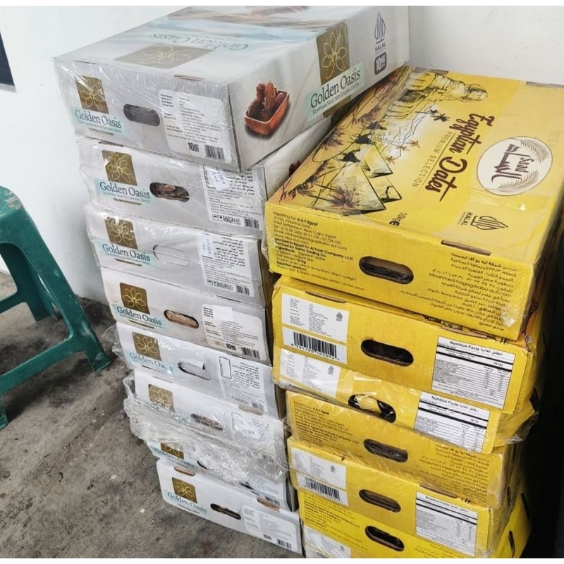 

Kurma Akram Nakhl Kemasan 10KG Kurma Saad Khalas 10Kg Kurma Golden Oasis 10kg