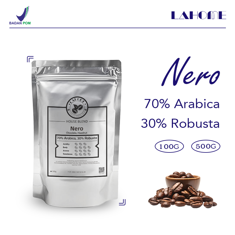

LAHOME Nero Coffee Bean House Blend Biji Kopi Espresso Base 70:30