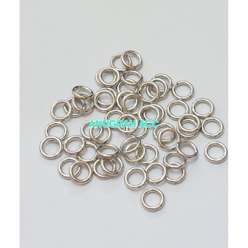 Ring bulat plastik / mote ccb bulat ring