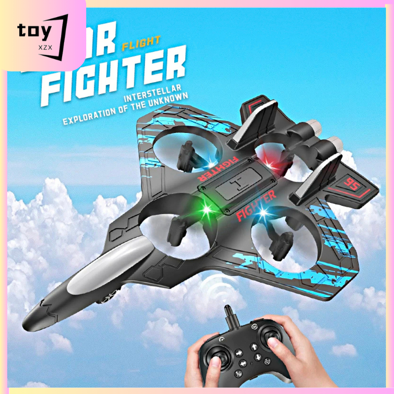 Mainan Pesawat Remote Control Terbang Lampu LED Pesawat RC Terbang RC Plane Terbang