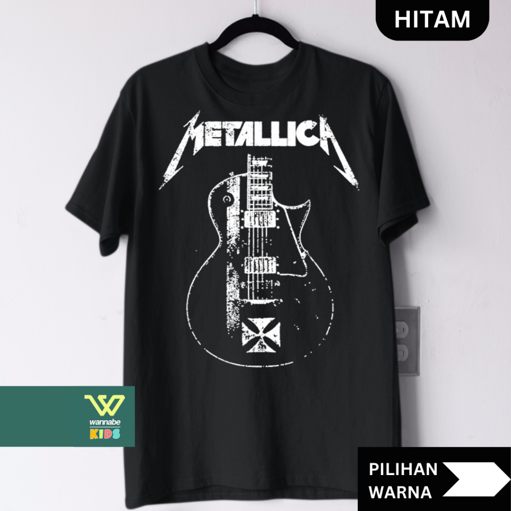 Kaos Band METALLICA Dewasa S–7XL Big Size Jumbo & Anak XS–XL | Baju Musik Metal Couple Keluarga Katu