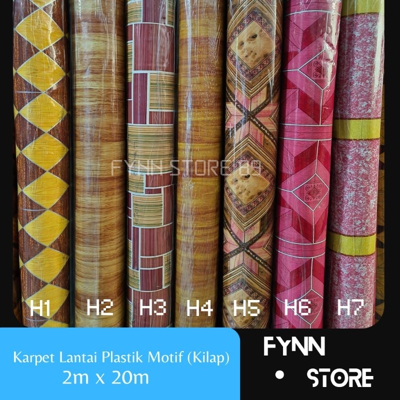 Karpet lantai plastik motif 2m x 20m