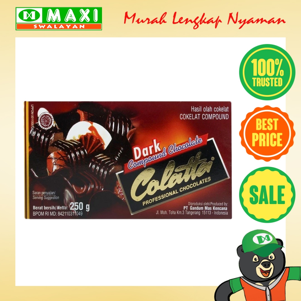 

Collata Dark Compound Chocolate 250gr