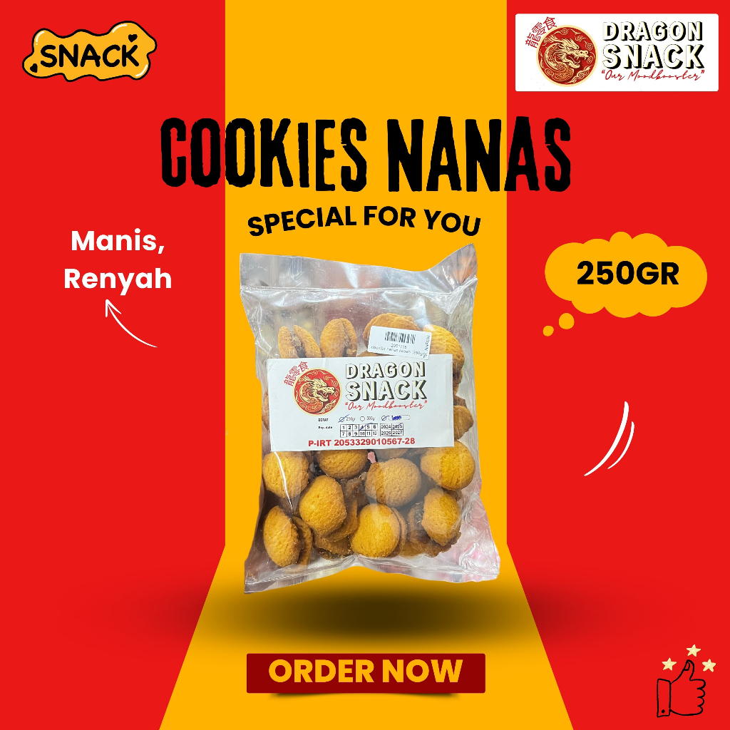 

SNACK COOKIES NANAS 250GR (DRAGON SNACK)